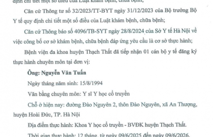 TIẾP NHẬN NHÂN VIÊN Y TẾ ĐẾN THỰC HÀNH CHUYÊN MÔN TẠI BỆNH VIỆN NĂM 2025
